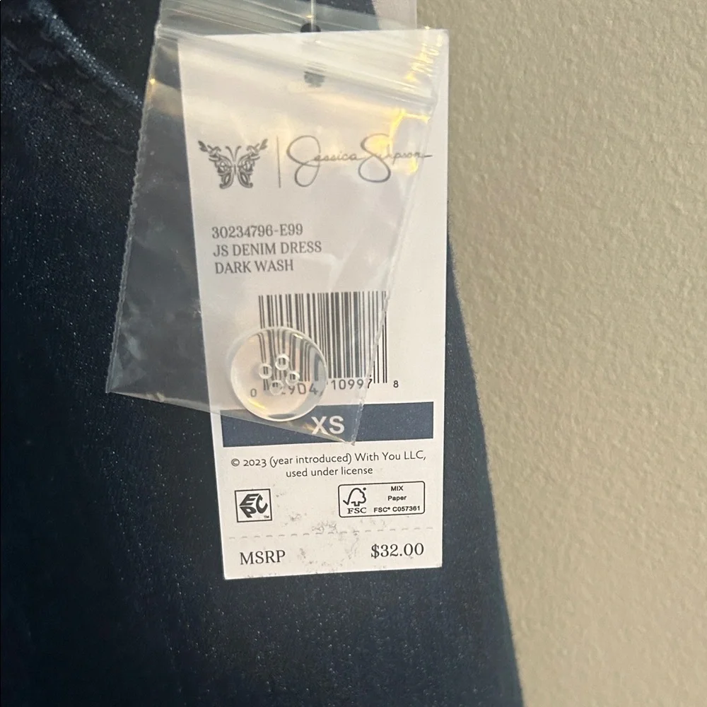 Jessica Simpson Dark Blue Denim Dress - Picture 2 of 7